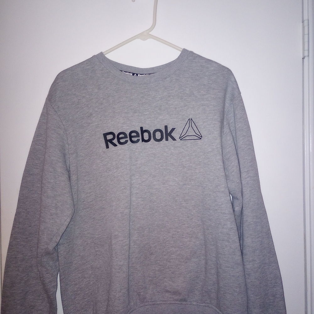 Reebok Men's Crewneck Gray Sweatshirt